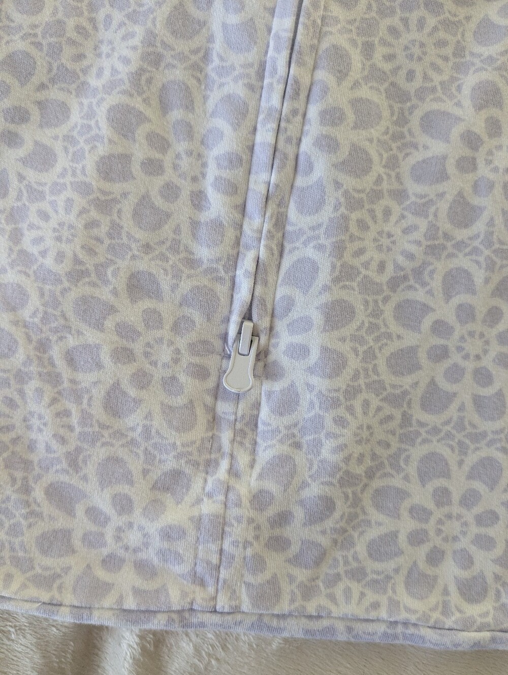 Small Halo SleepSack Swaddle - Light Purple Floral - Picture 9 of 10